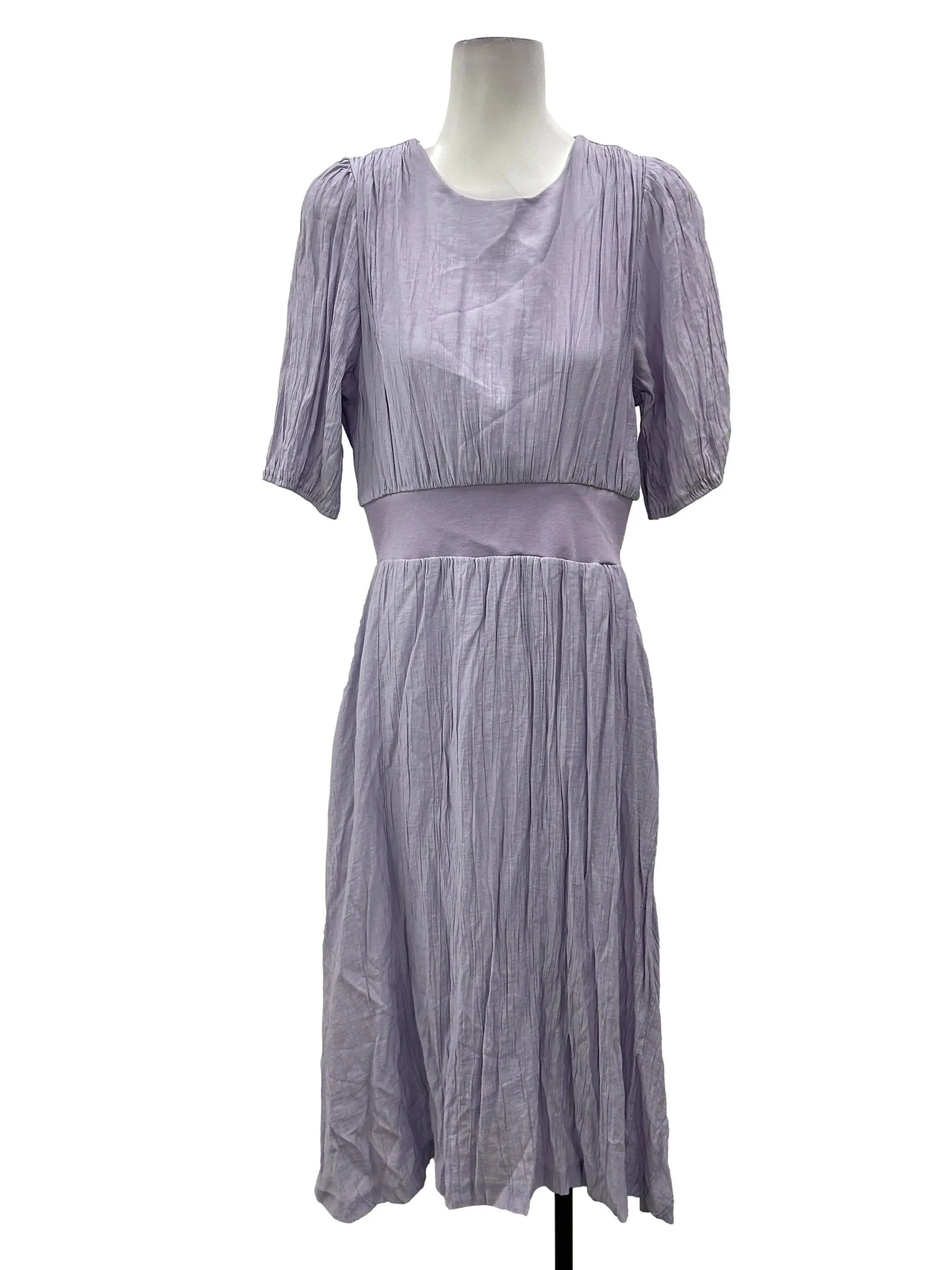 Lilac Pleated Dress