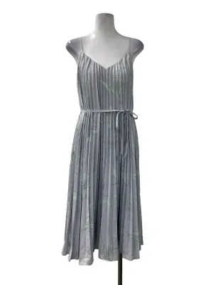 Lilac Pleated Floral Dress