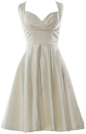 MACloth Women Fitted Sweetheart Knee Length Wedding Party Bridesmaid Dress