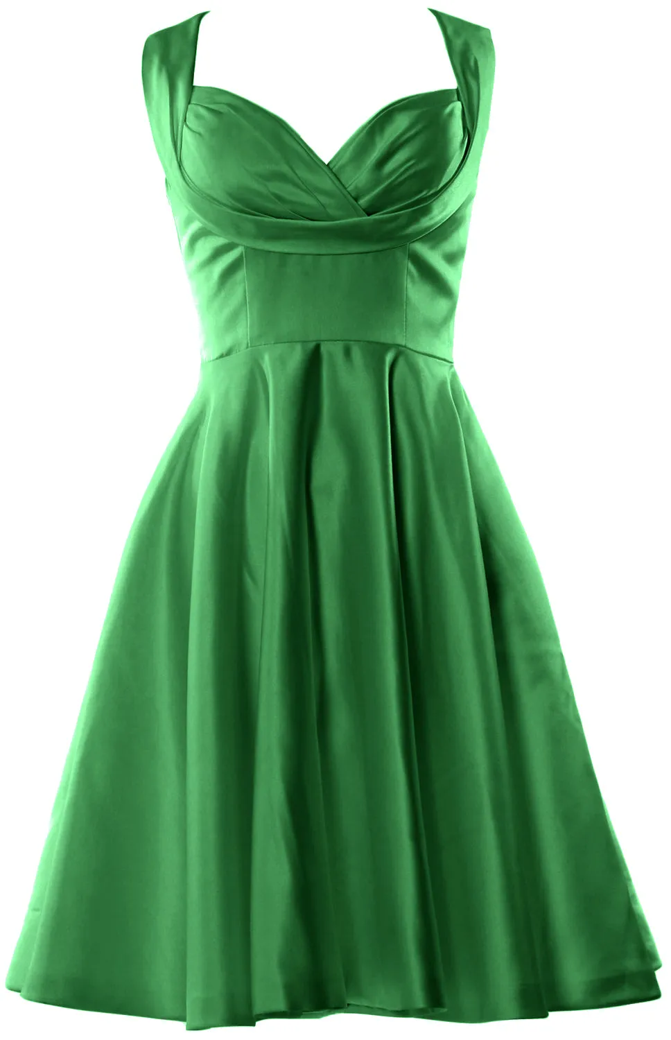 MACloth Women Fitted Sweetheart Knee Length Wedding Party Bridesmaid Dress