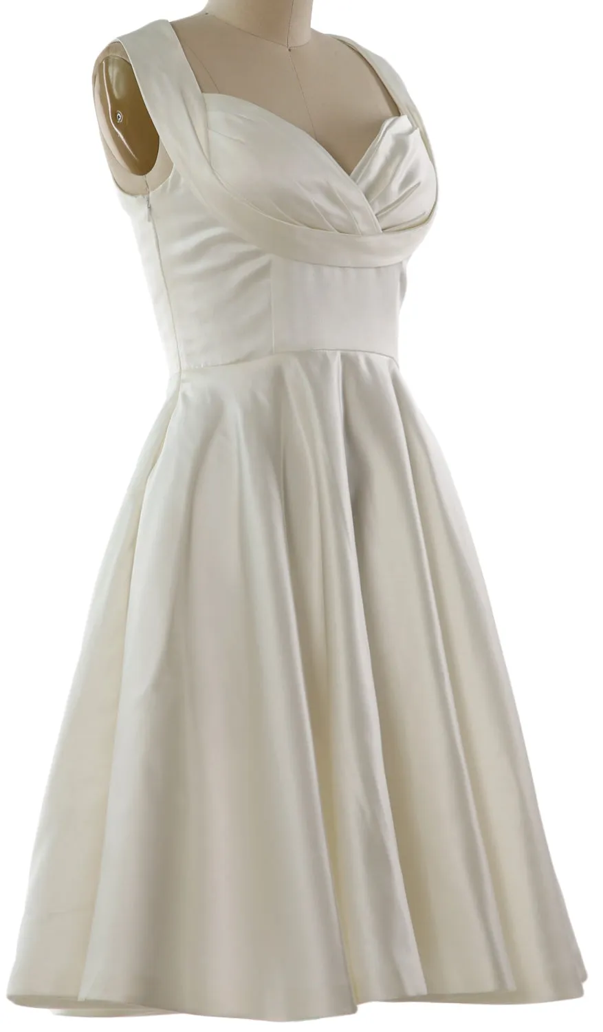 MACloth Women Fitted Sweetheart Knee Length Wedding Party Bridesmaid Dress