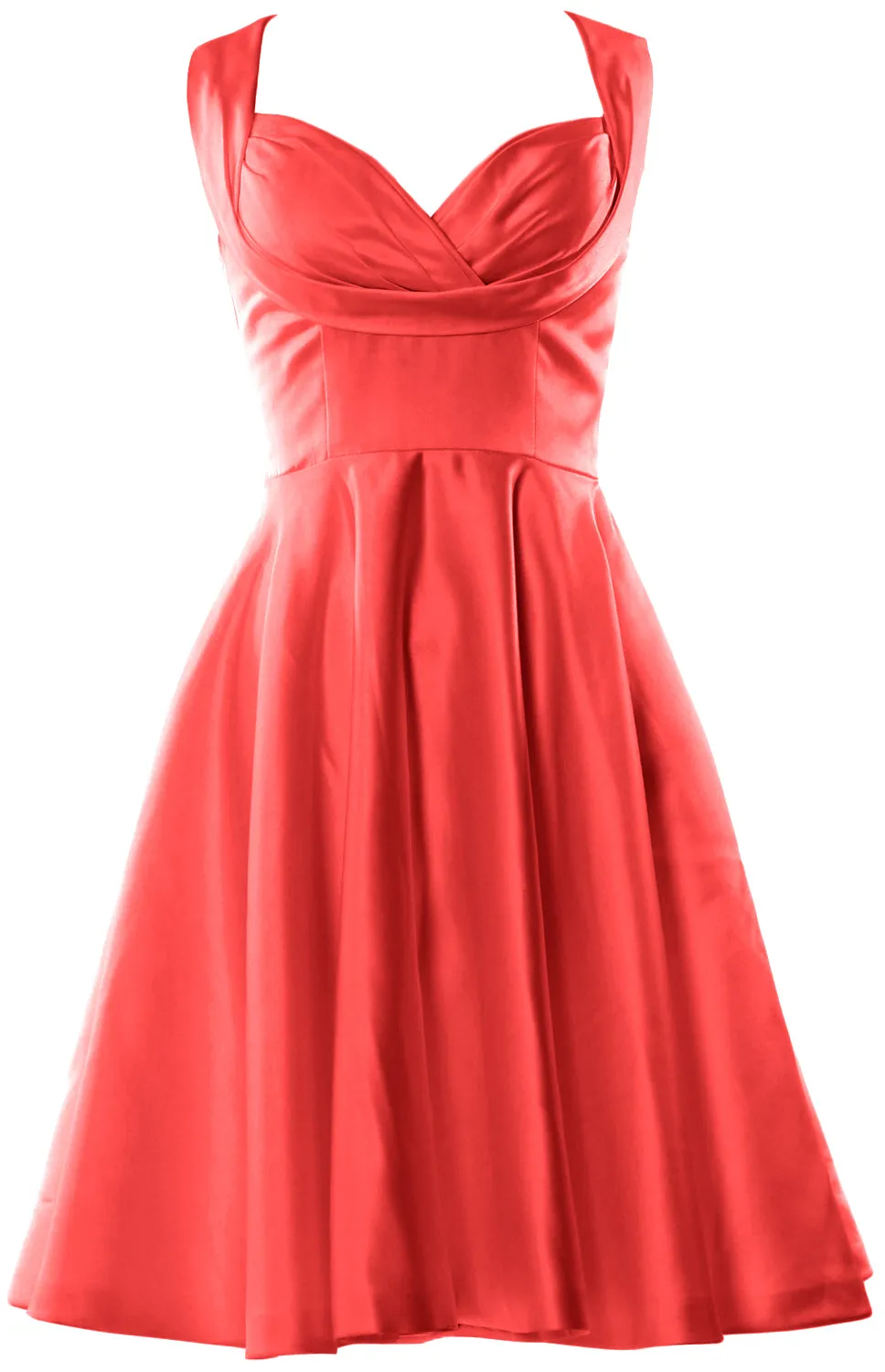 MACloth Women Fitted Sweetheart Knee Length Wedding Party Bridesmaid Dress