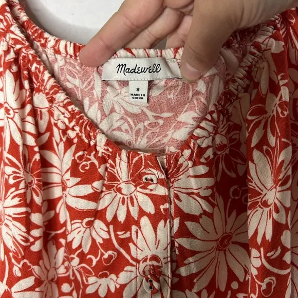 Madewell Margie Mini Dress in Abstract Flora 8