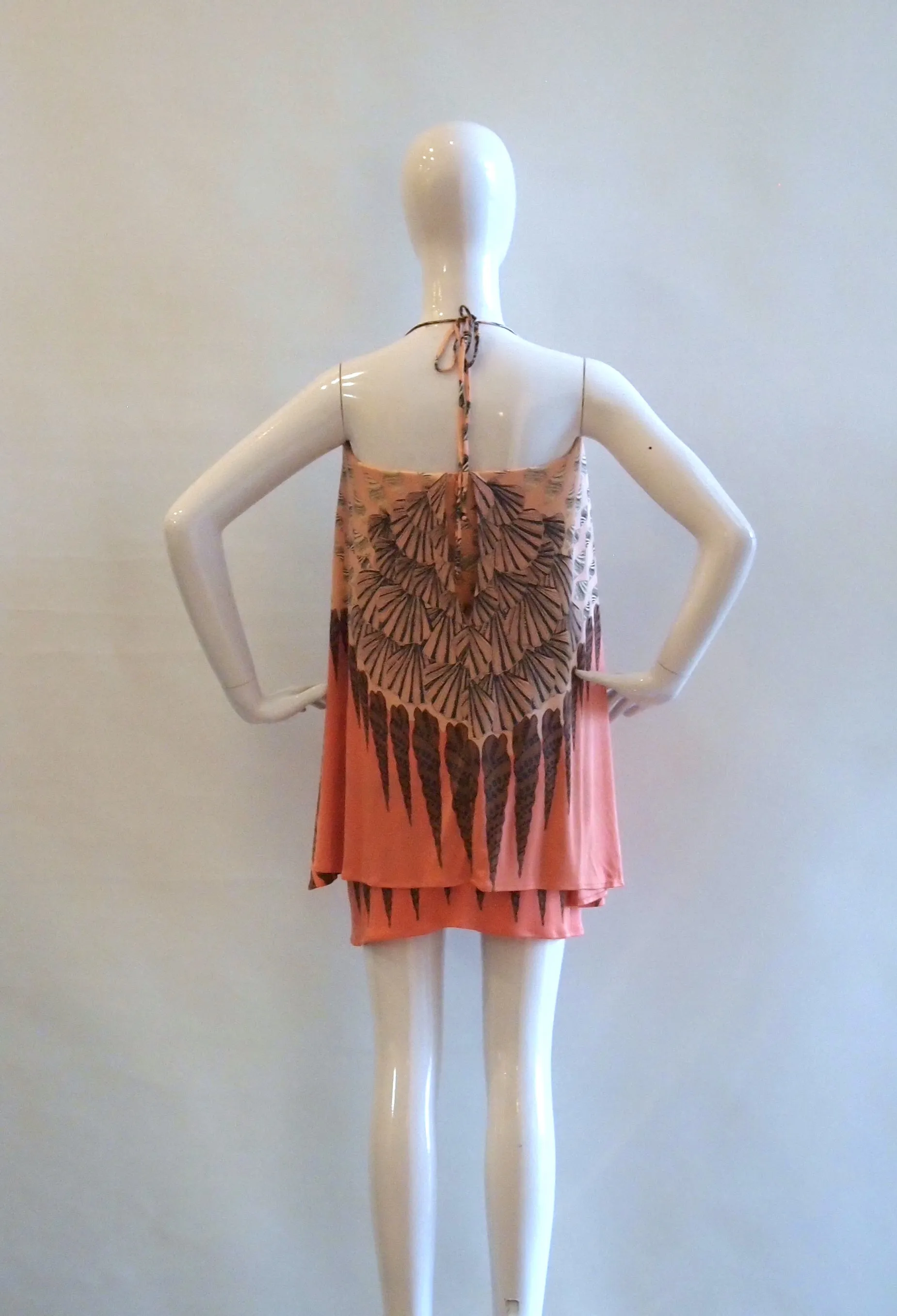 Mara Hoffman orange halter beach bohemian dress