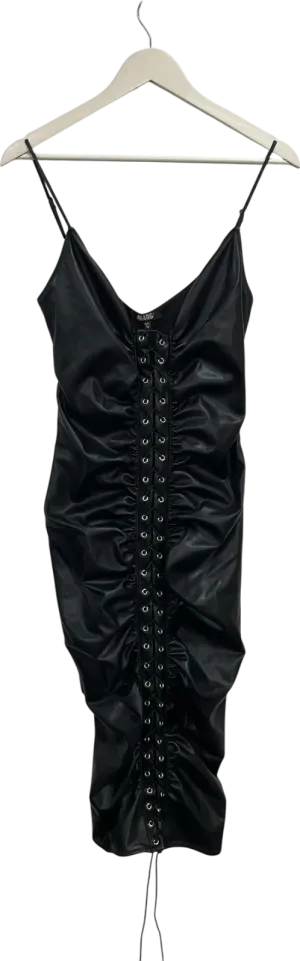 Mars the Label Black The Sada Ruched Midaxi Dress UK 10