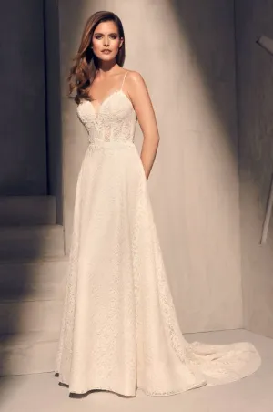 Mikaella Size 4 2201 Ivory Gown