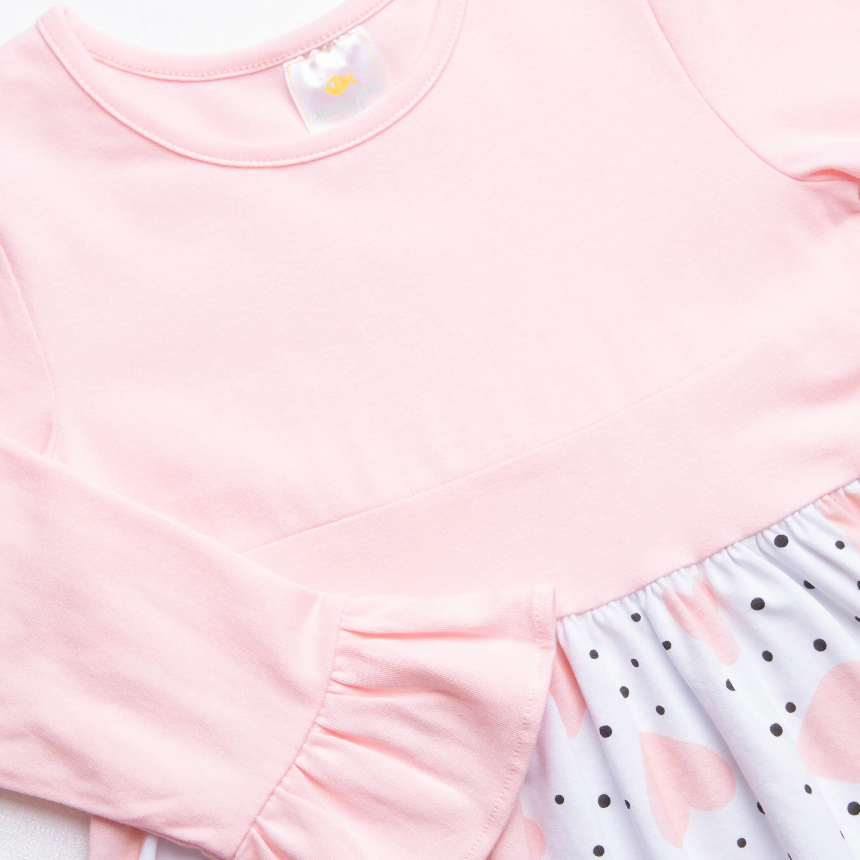 Miss Valentine Ruffle Sleeve Dress, Light Pink