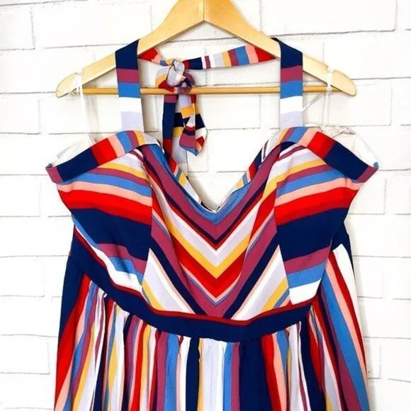 MODCLOTH Frequently Piquant Halter Dress NWOT