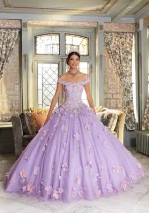 Multi-Colored Floral Ballgown