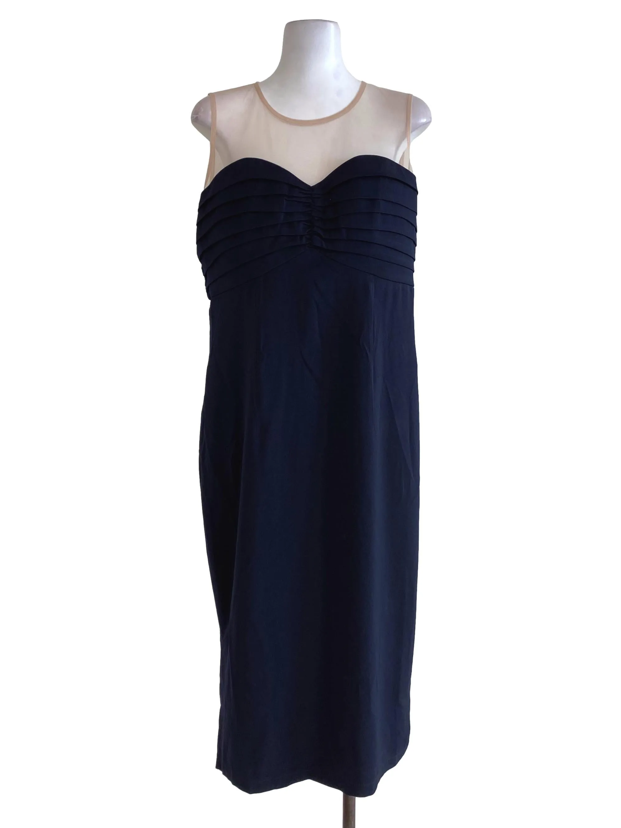 Navy Blue Sweetheart Dress