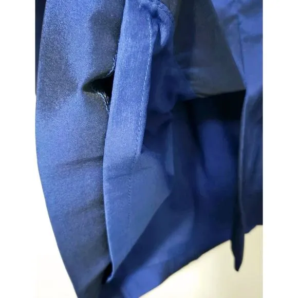 NEW ADRIANNA PAPELL SZ 6 BLUE 2 PC BOLERO JACKET/KNEE LTH RUCHED COCKTAIL DRESS