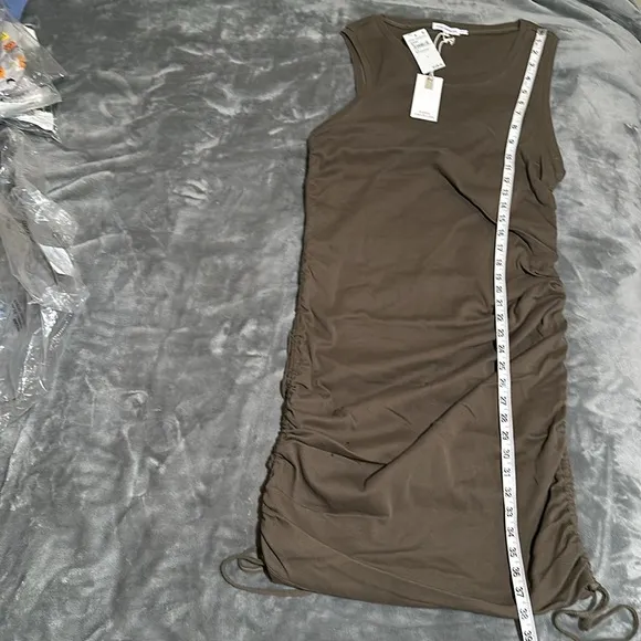 NWT Good American size 6 Ruched Tank Mini Dress