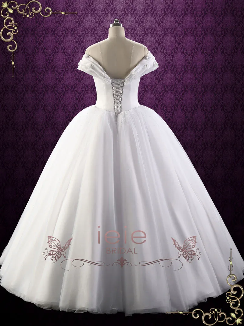 Off Shoulder Ball Gown Wedding Dress CECI