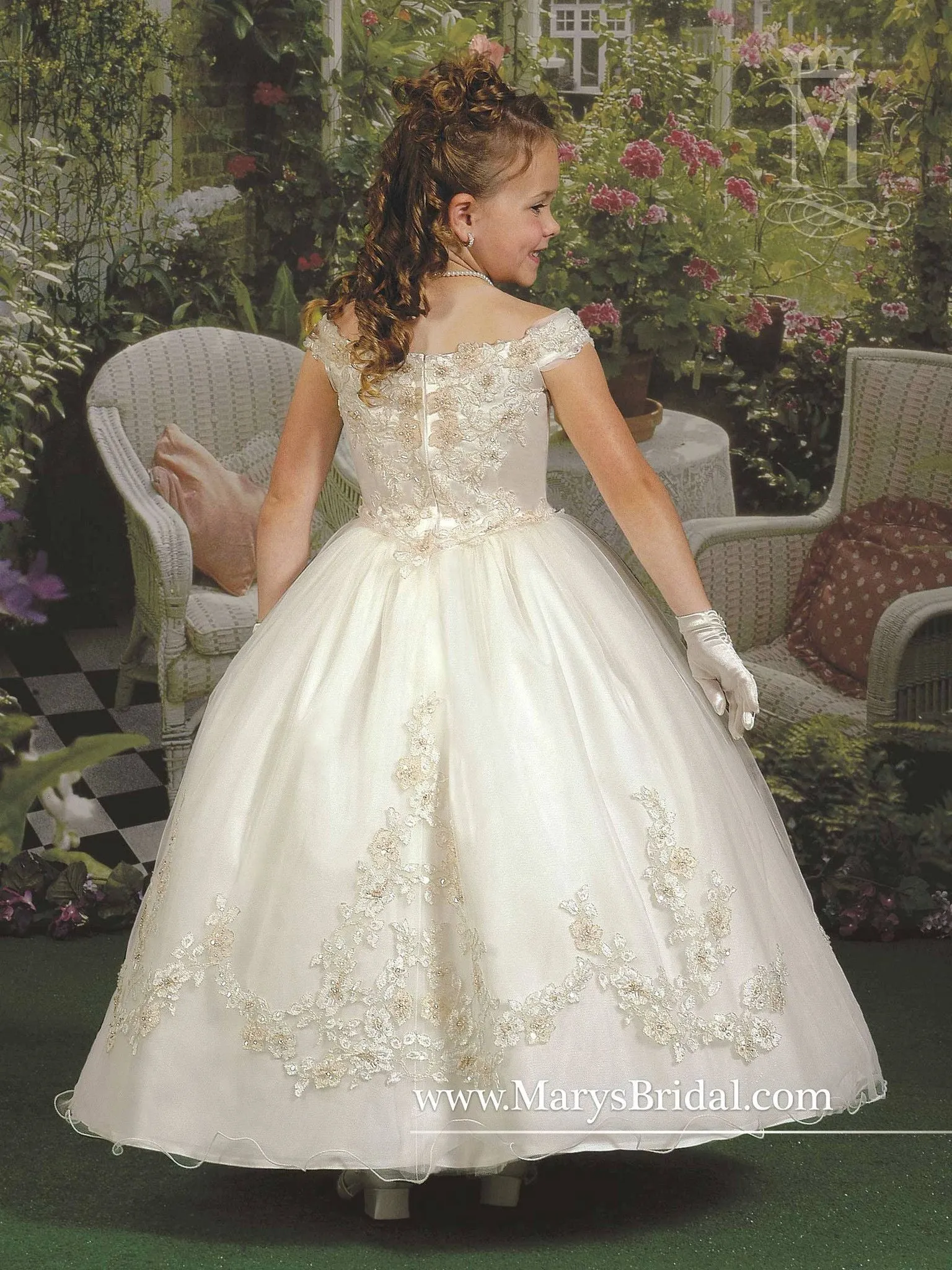 Off-Shoulder Ruffled Gown