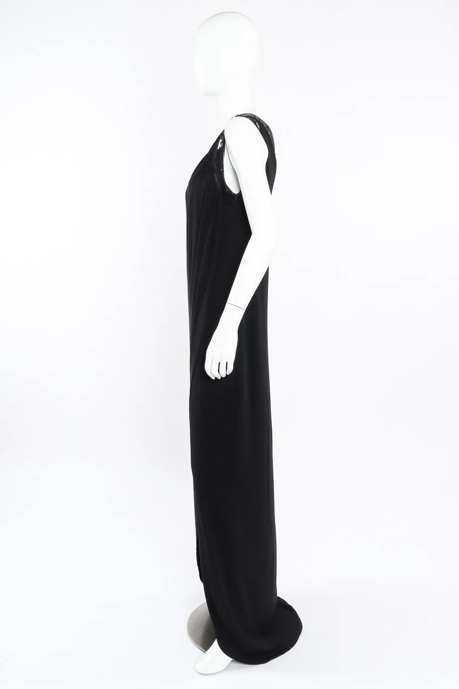 One Shoulder Sequin Gown