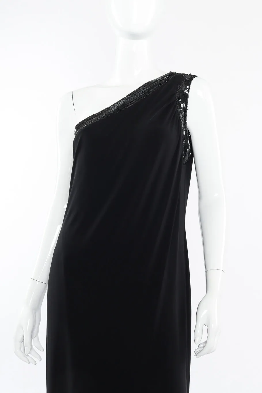 One Shoulder Sequin Gown