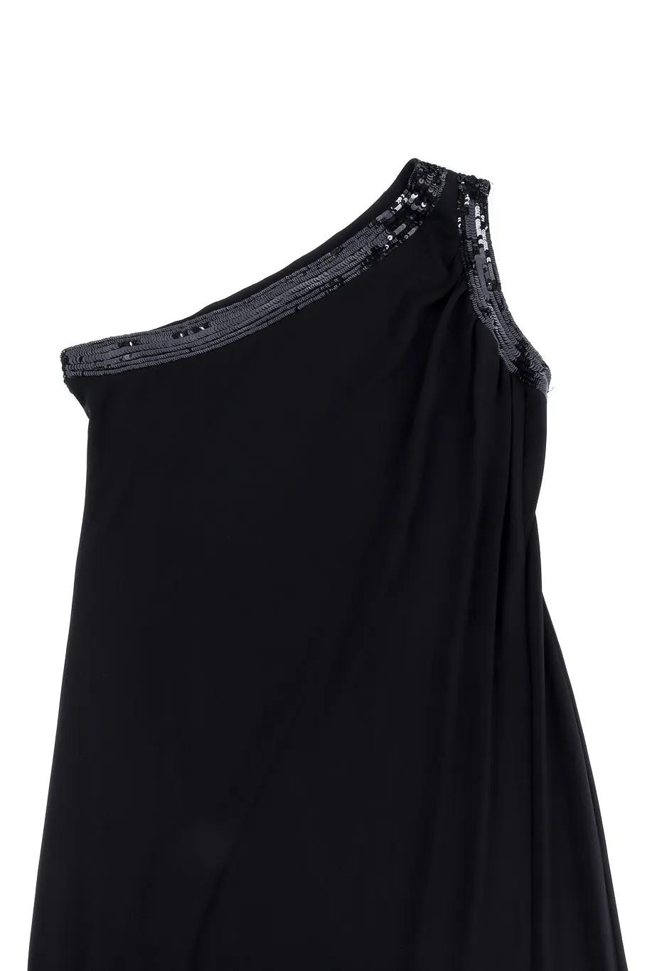 One Shoulder Sequin Gown
