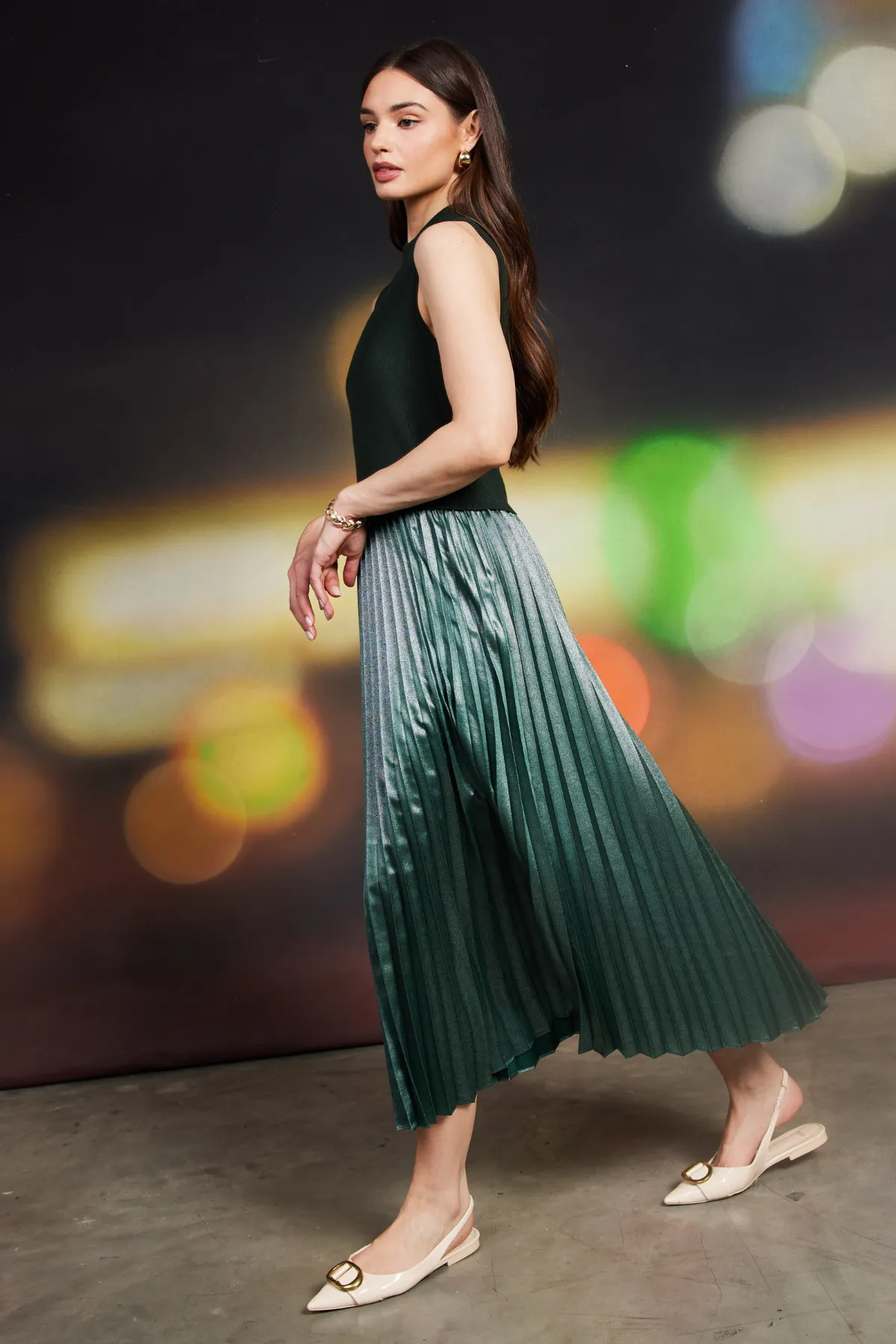 Penelope Pleated Dress