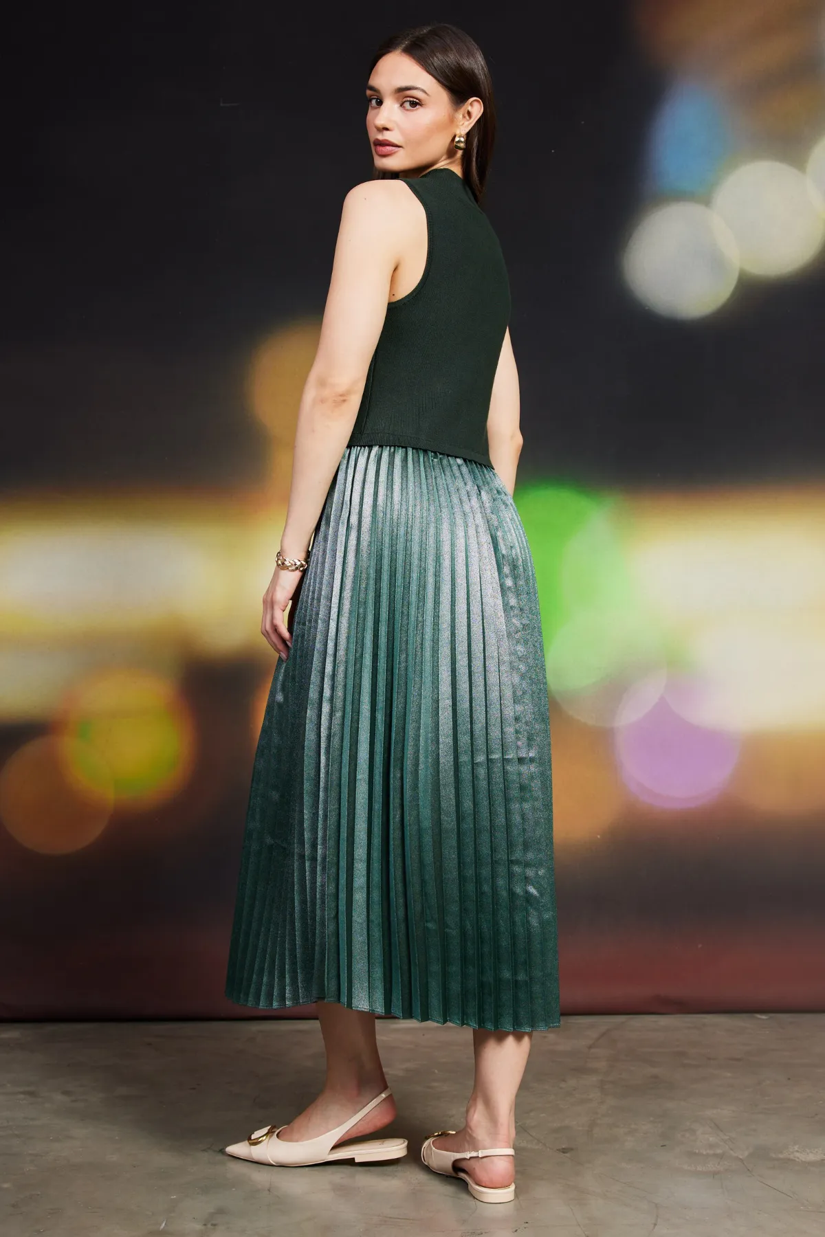 Penelope Pleated Dress