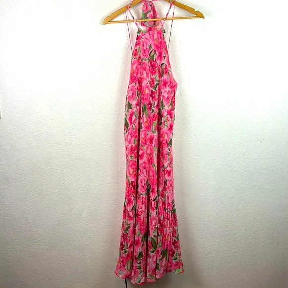 Perfect ZARA Pleated Floral Print Dress XS