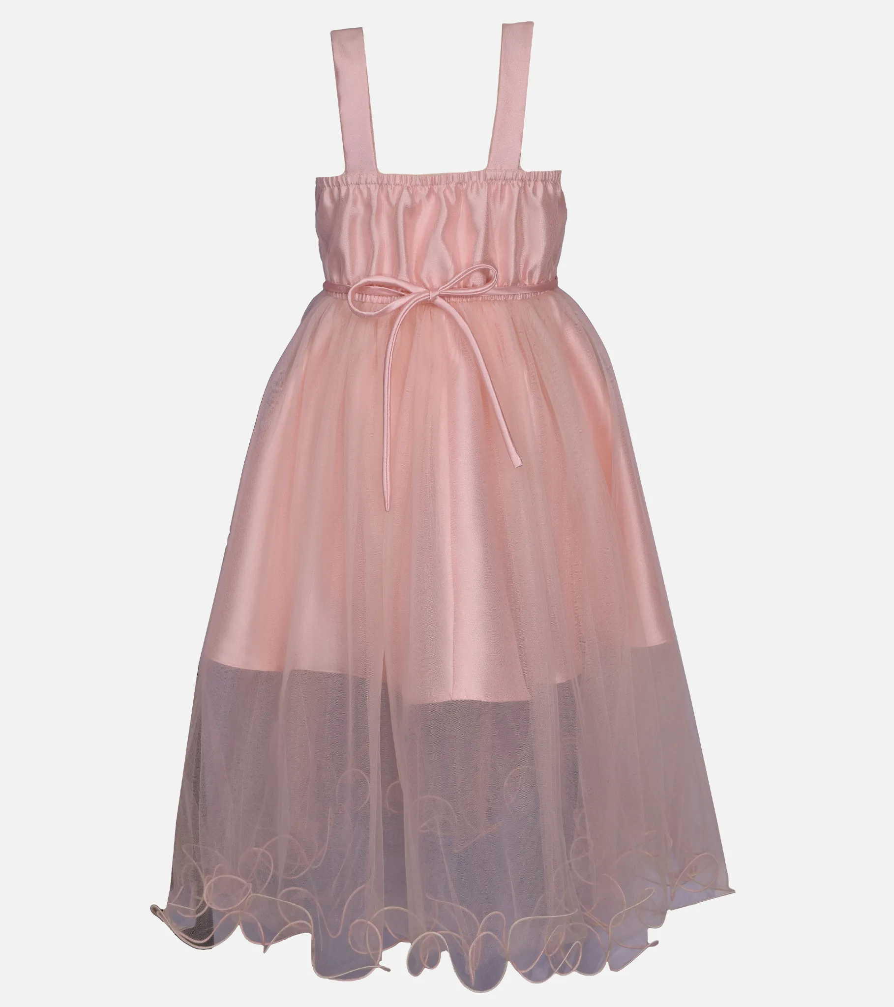Perla Appliqued Party Dress