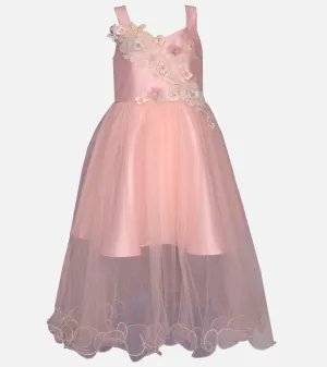 Perla Appliqued Party Dress