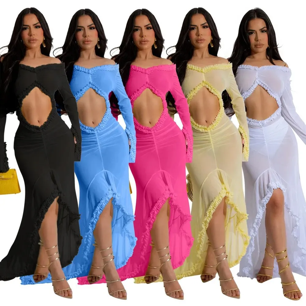 perspective long sleeved dress