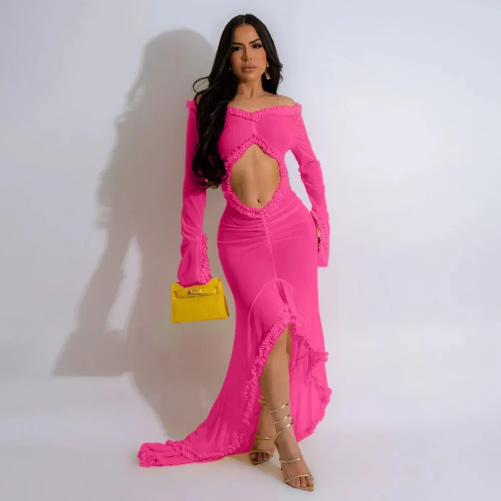 perspective long sleeved dress