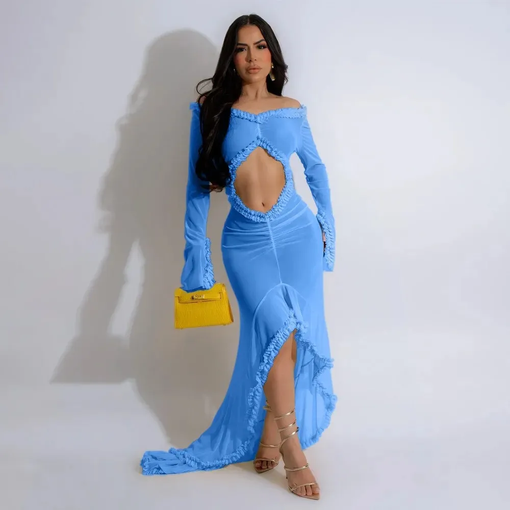 perspective long sleeved dress