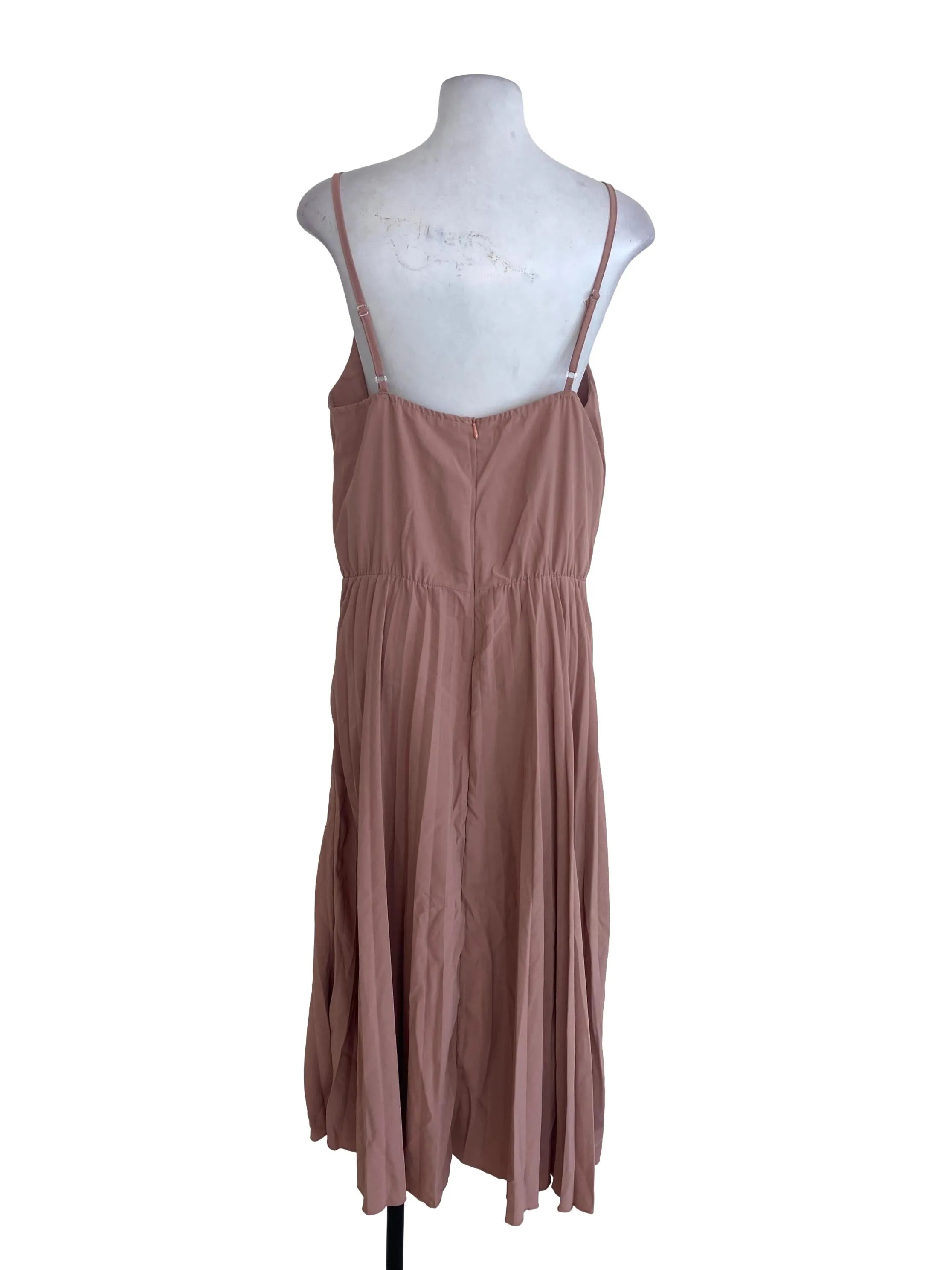 Pink Pleated Dress