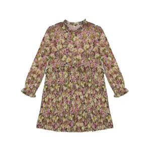 Pleated Floral Dress 4.913