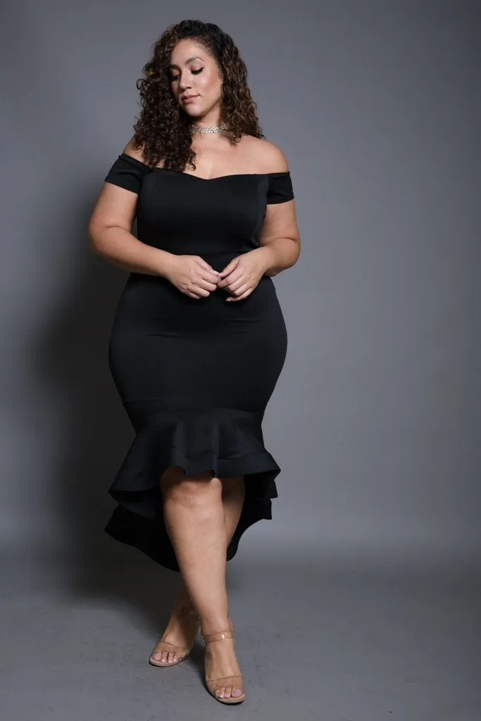 Plus Size Sweetheart Mermaid Maxi Bodycon Dress