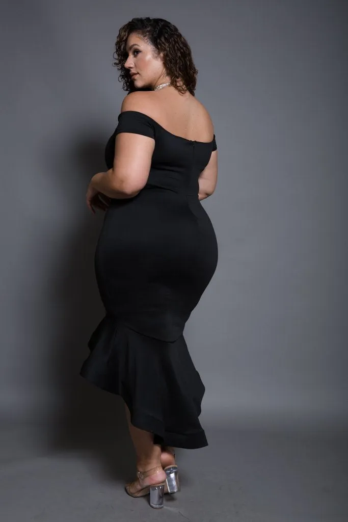 Plus Size Sweetheart Mermaid Maxi Bodycon Dress