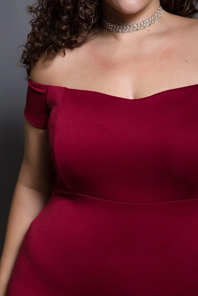 Plus Size Sweetheart Mermaid Maxi Bodycon Dress