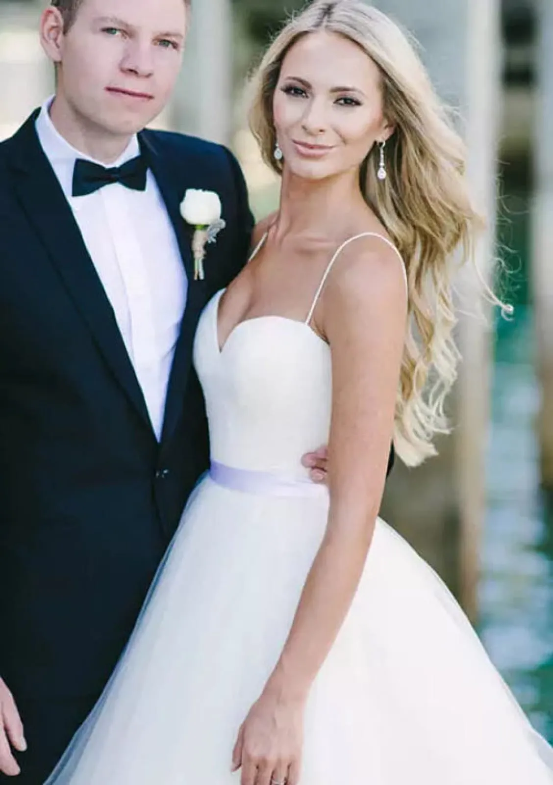 Princess Strap Sweetheart Sleeveless Sweep Tulle Wedding Dress, Sash