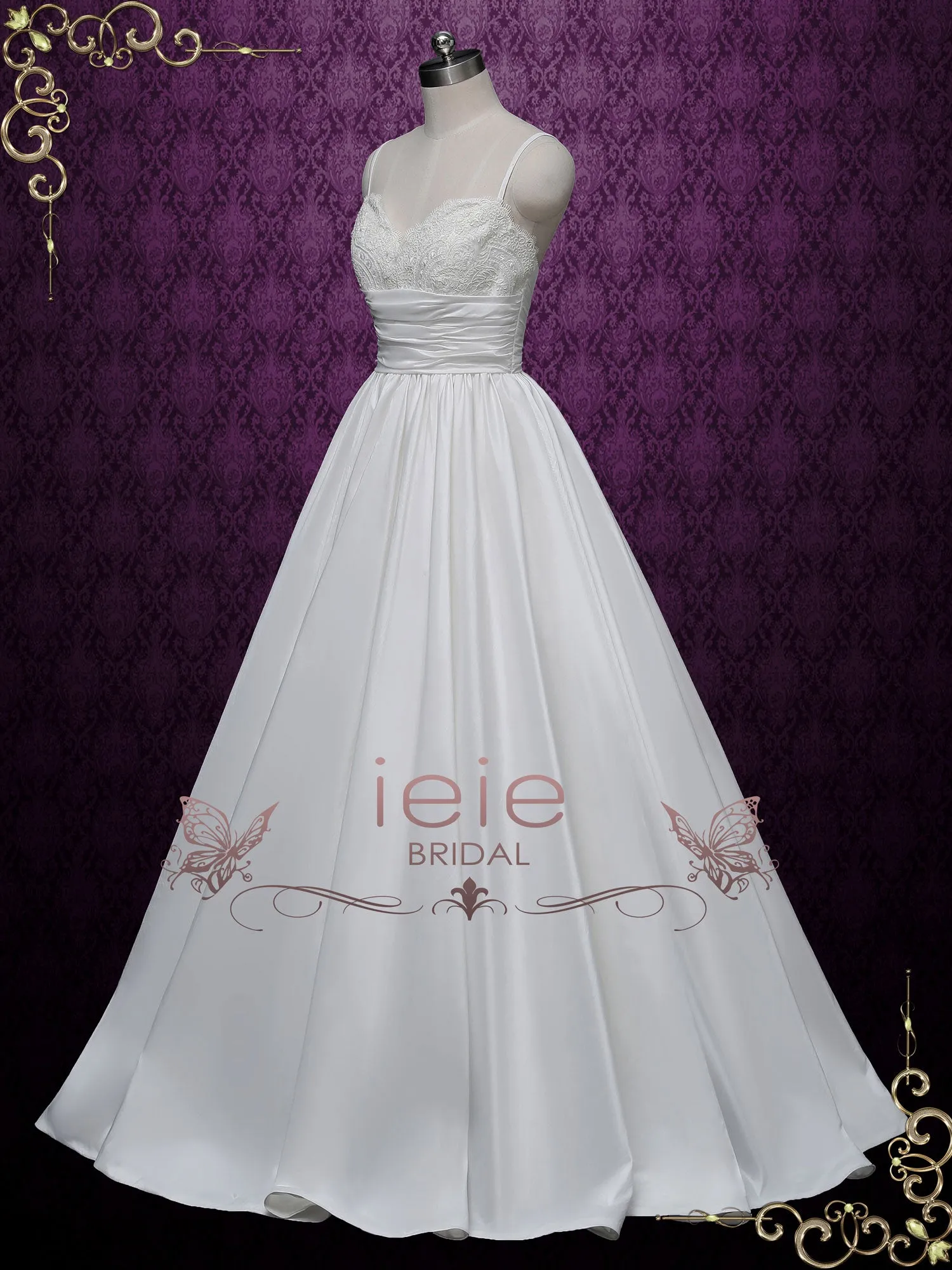 Ready to Ship White Ball Gown Style Wedding Dress