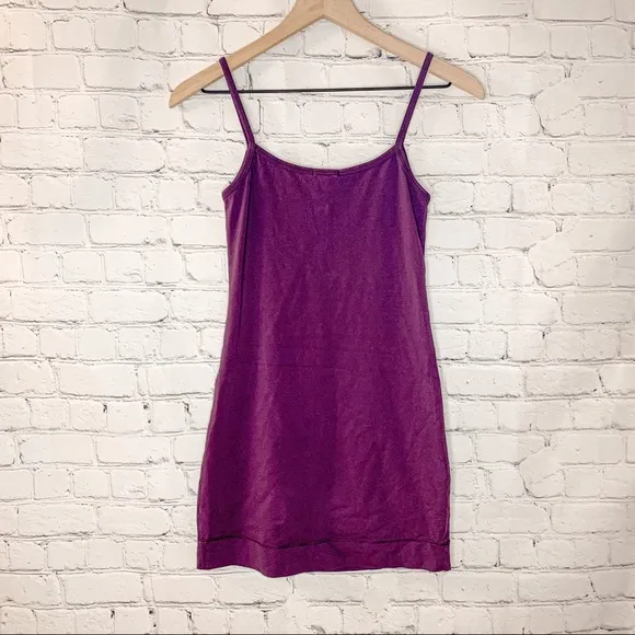 Revolve LAmade V-neck Ruched Short Slip Dress Aubergine Size Small NWT