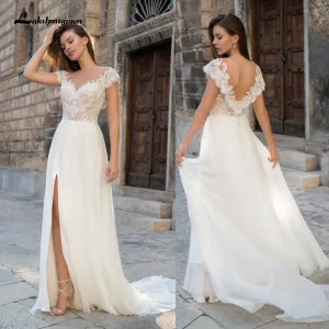 Roycebridal abiti da sposa Lace Wedding Dresses Boho Beach Tulle Marriage Bridal Gowns Custom made Plus Size Princess Party Dresses