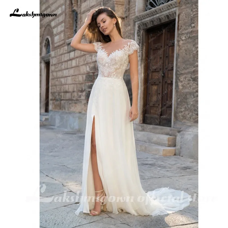 Roycebridal abiti da sposa Lace Wedding Dresses Boho Beach Tulle Marriage Bridal Gowns Custom made Plus Size Princess Party Dresses
