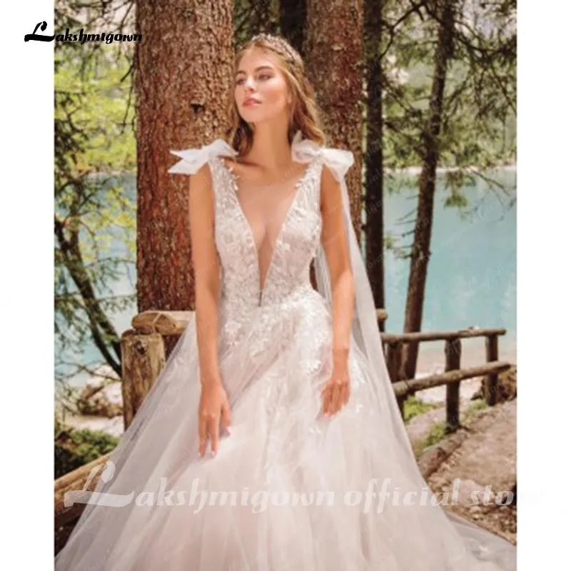 Roycebridal Blush Pink Wedding Dress A Line Bride Gowns Plus Size