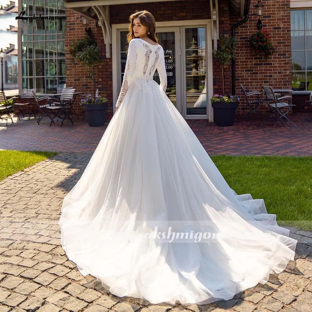 Roycebridal Full Lace Wedding Dresses Wedding Gowns Offer the shoulder