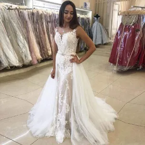 Roycebridal Wedding Gowns Vintage Lace Mermaid made Wedding Dresses