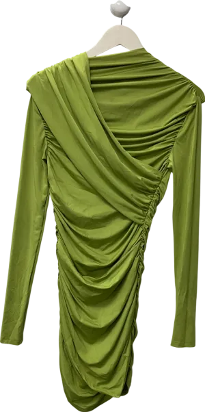 Ruched & Ready Green Did You Miss Me Mini Dress UK S