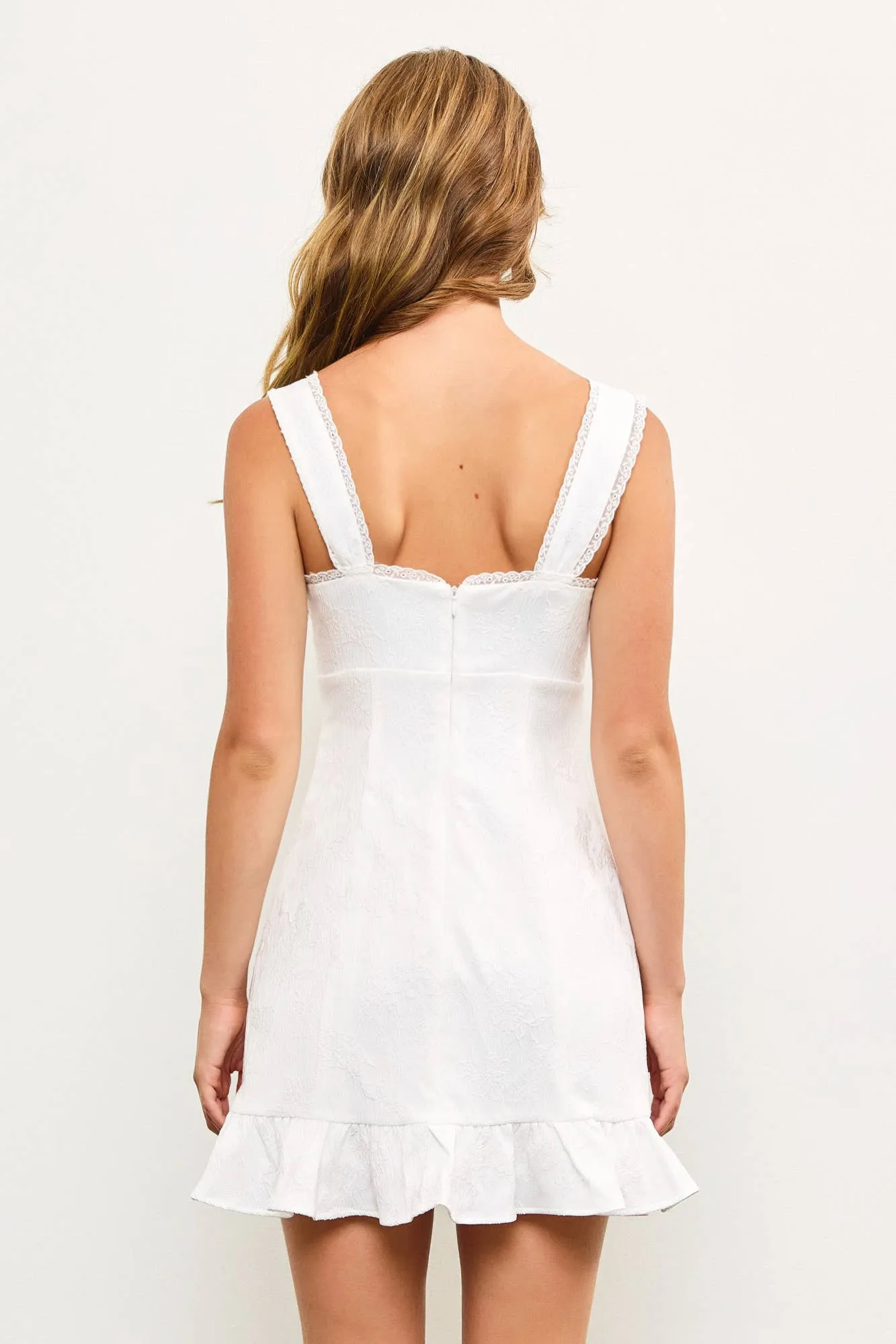 RUCHED DRAWSTRING FRONT SLEEVELESS DRESS