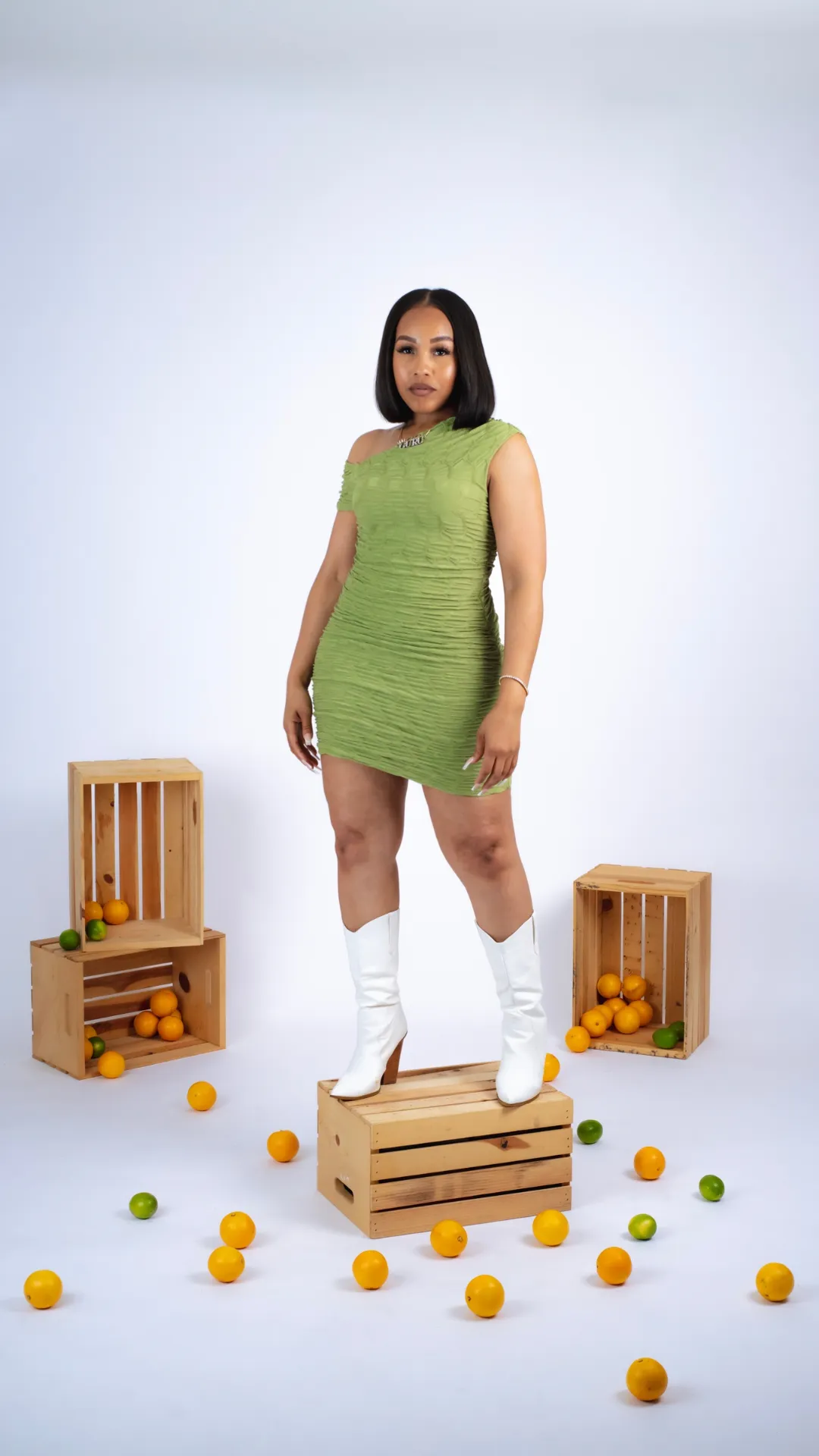 Ruched Mini Dress