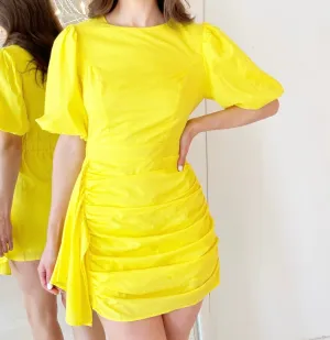 RUCHED MINI DRESS