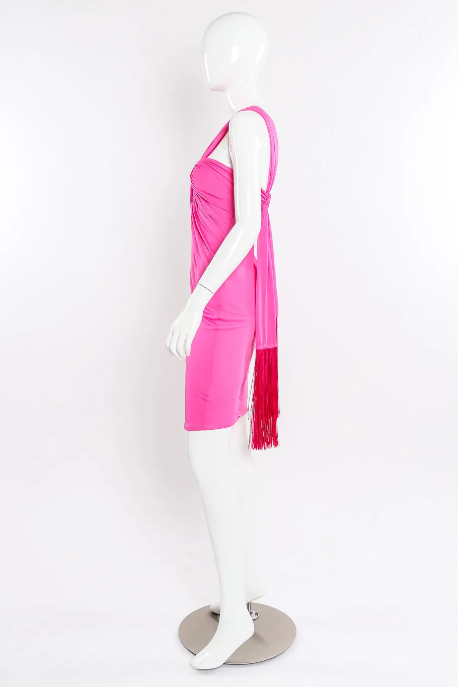Ruched One Shoulder Dress