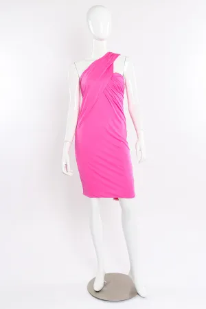 Ruched One Shoulder Dress