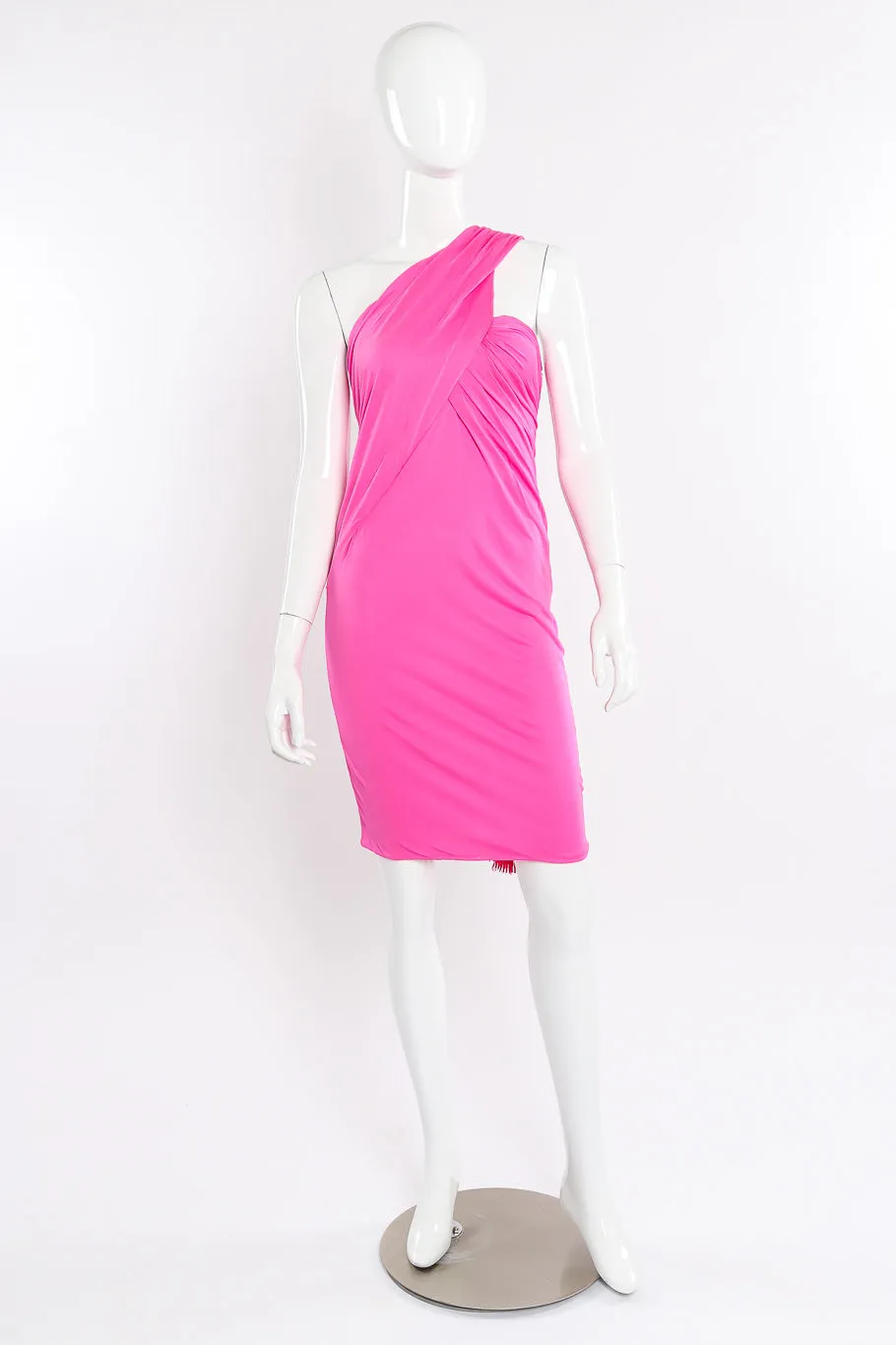 Ruched One Shoulder Dress
