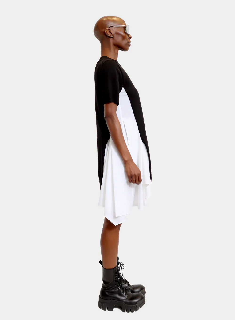 SACAI | Cotton Poplin x Knit Dress